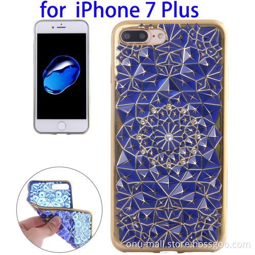 Rhinstone Embedded TPU Housing Protective Case Cover for iPhone 7 Plus